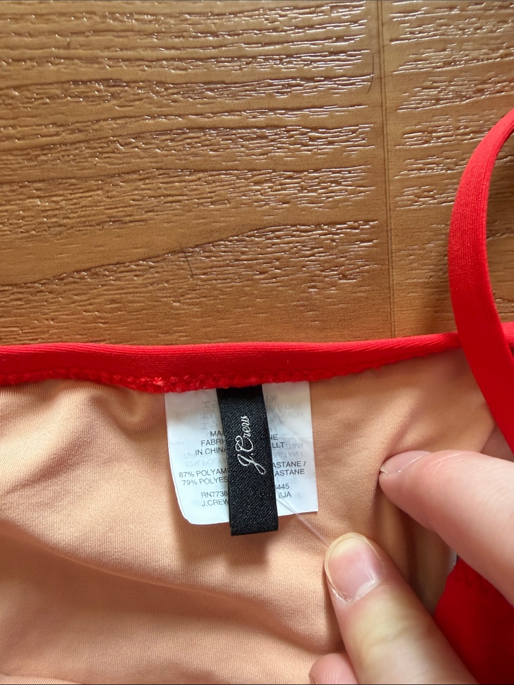 J Crew 1993 Underwire Red One Piece swimsuit - Picture 6 of 9